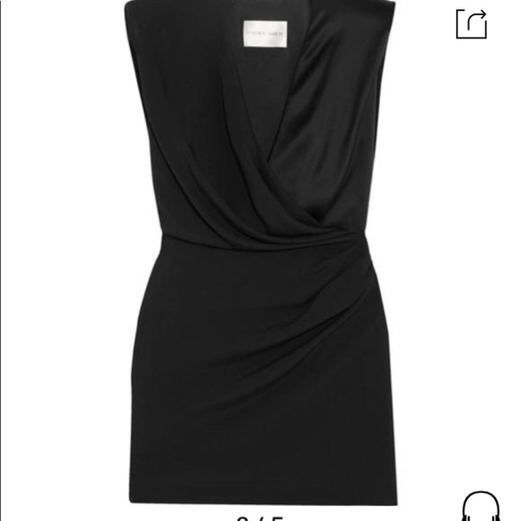 NWT CARMEN MARCH GATHERED CREPE MINI DRESS - Picture 2 of 16